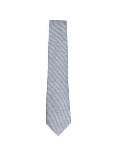 Giorgio Armani Slim Textured Tie Featuring Pointed Tip In Multi
