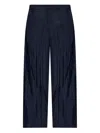 Giorgio Armani Textured Trousers In Blue