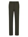 Giorgio Armani Textured Trousers In Green