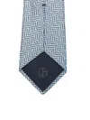 Giorgio Armani Herringbone-pattern Silk Tie In Multi