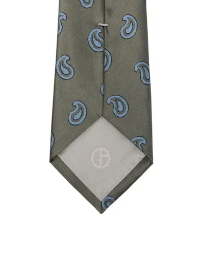 Giorgio Armani Tie In Green