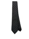 Giorgio Armani Polka Dot-print Tie In Black