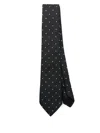 Giorgio Armani Polka Dot-print Tie In Black