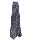 Giorgio Armani Patterned-jacquard Tie In Black