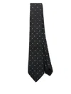 Giorgio Armani Polka Dot-print Tie In Black