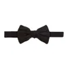Giorgio Armani Woven Silk Bowtie In Black