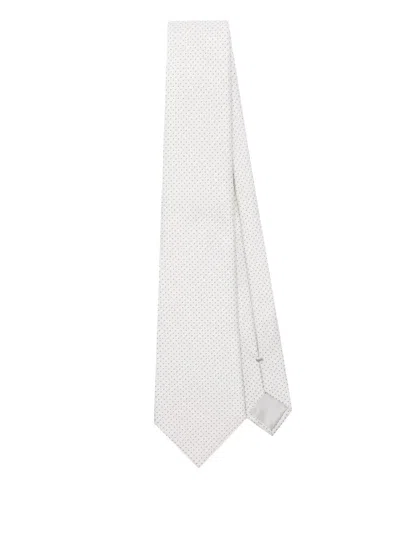 Giorgio Armani Tie In White