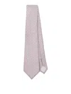 Giorgio Armani Patterned-jacquard Silk Tie In Grey