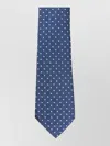 Giorgio Armani Tie Regular Width Pointed Tip Polka Dots In Blue
