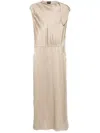 Giorgio Armani Tie-shoulder Gown In Neutrals