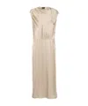 Giorgio Armani Tie-shoulder Gown In Nude