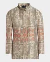 Giorgio Armani Cannete Jacquard Tiger Jacket Clothing In Solid Light/pastel B