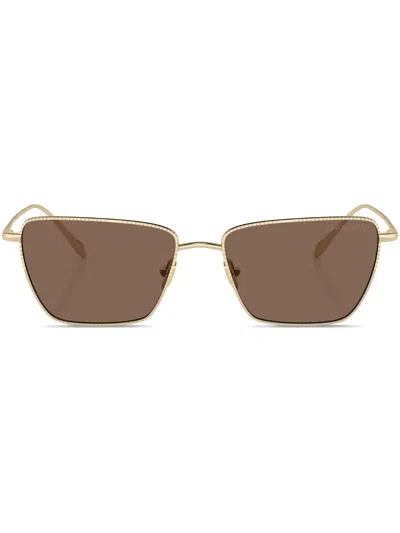 GIORGIO ARMANI TINTED-LENS RECTANGLE-FRAME SUNGLASSES