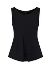 Giorgio Armani Pure Silk Top In Black