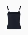 Giorgio Armani Pockets Techno Scuba Bustier Top In Black