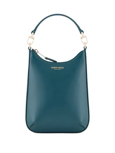 Giorgio Armani Top-handle Shoulder Bag In Blue