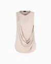 Giorgio Armani Top In Silk Double Georgette