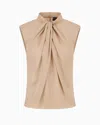 Giorgio Armani Tops In Brown