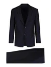 Giorgio Armani Tailored Suit With Back Vent And Notched Lapel In Blue