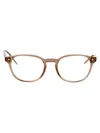 Giorgio Armani Transparent Brown Acetate Optical Glasses