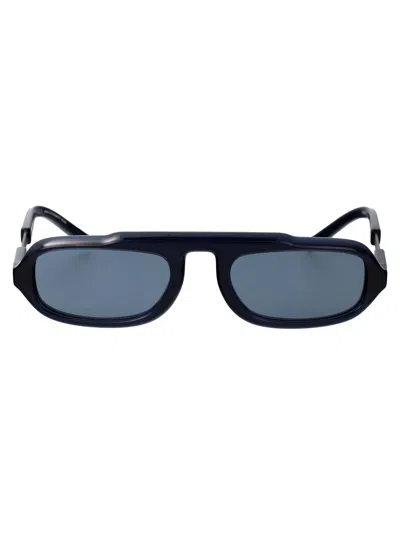 Giorgio Armani Trasparent Blue Acetate Sunglasses