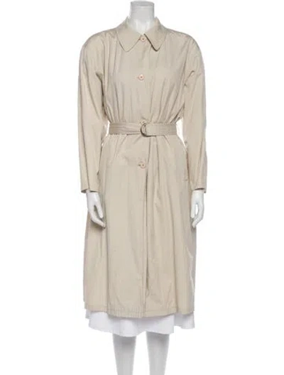 Pre-owned Giorgio Armani Trench Coat In Black