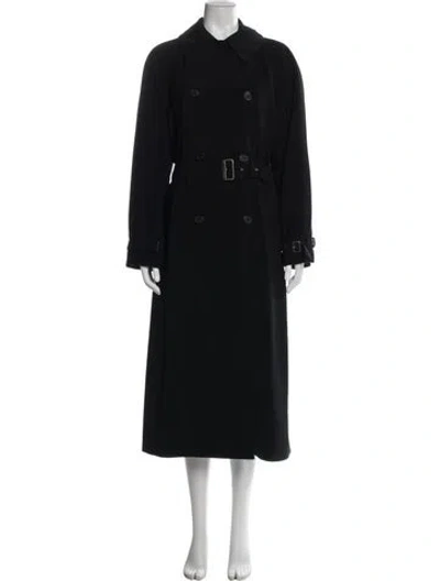 Pre-owned Giorgio Armani Trench Coat In Gray