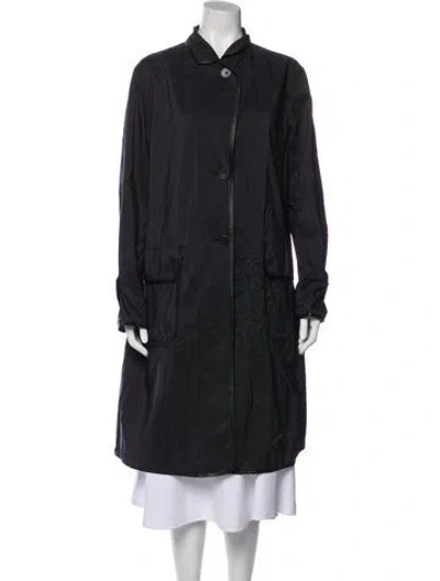 Pre-owned Giorgio Armani Trench Coat W/ Tags In Gray