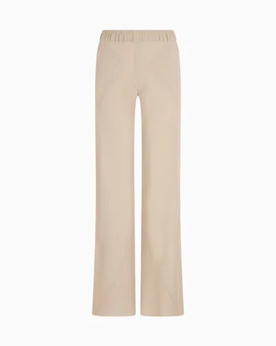 GIORGIO ARMANI TRIPLE SILK GEORGETTE FLARED TROUSERS