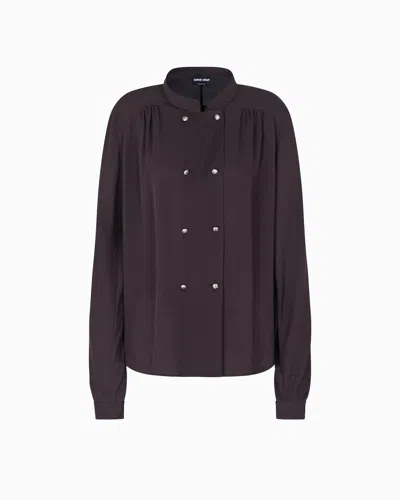 GIORGIO ARMANI TRIPLE SILK GEORGETTE SHIRT