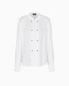 Giorgio Armani Triple Silk Georgette Shirt In White