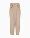 Giorgio Armani Triple Silk Georgette Straight Trousers
