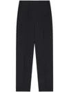 Giorgio Armani Straight-leg Trousers In Viscose Cady In Black