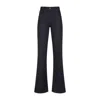 Giorgio Armani High-waist Flared Trousers With Five-pocket Styling In Multi