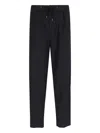 Giorgio Armani Trousers Featuring Elastic Waistband And Pockets In Black