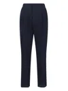 Giorgio Armani Pantalone In Lana Stretch Blu Notte  Uomo In Blue