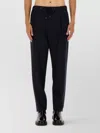 Giorgio Armani Trousers Featuring Elastic Waistband And Pockets In Black