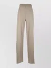 Giorgio Armani Trousers Wide Leg Elastic Waistband In Brown