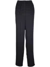 Giorgio Armani Trousers With Soft Volumes In Black