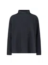 Giorgio Armani Turtle-neck Sweater In Blue