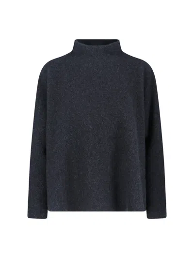 Giorgio Armani Turtle-neck Sweater In Blue