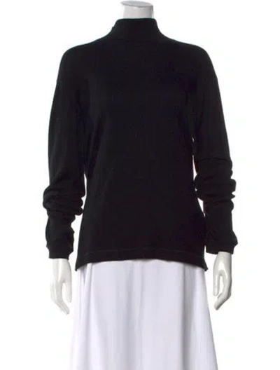 Pre-owned Giorgio Armani Turtleneck Sweater In Black