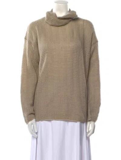 Pre-owned Giorgio Armani Turtleneck Sweater In Neutral