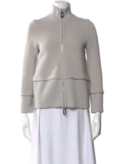 Pre-owned Giorgio Armani Turtleneck Sweater In Neutral