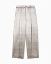 Giorgio Armani Tussah Silk Single-pleat Trousers In Neutral