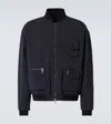 Giorgio Armani Bomberjacke Aus Twill In Blau