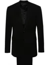 Giorgio Armani Tailored Suit With Notched Lapels And Vents In Black