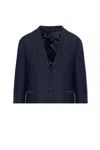 Giorgio Armani Two-button Blazer In Blu