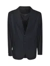 Giorgio Armani Two-buttoned Blazer In Black