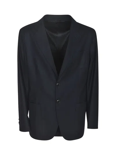 Giorgio Armani Two-buttoned Blazer In Black
